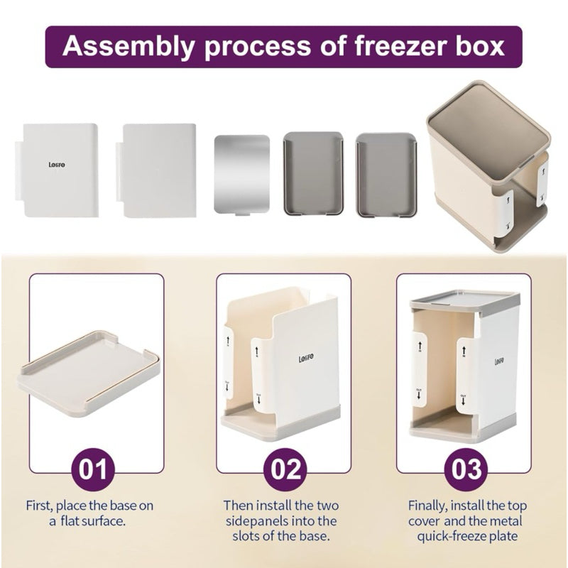 Freezer Breast Milk Organizer | Breast Milk Storage Organizer | Milk Storage Bag 1700ml Capacity