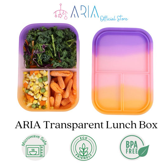 ARIA Silicone Lunch Box | Bento Lunch Box Kids | Microwave Lunch Box | Foldable Lunch Box (4 Designs)