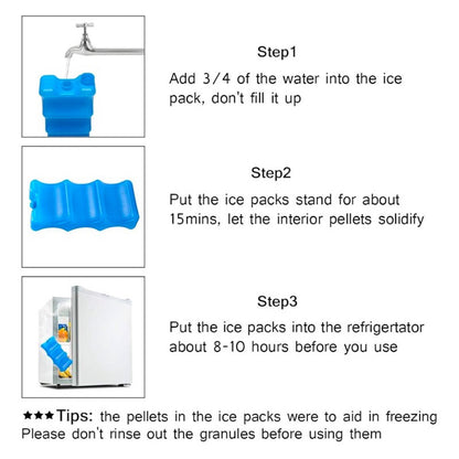 Reusable Ice Pack Ice Block Ice Brick for Breastmilk Baby Food Cooler Bag Picnic Lunch Box
