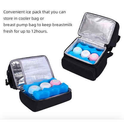 Reusable Ice Pack Ice Block Ice Brick for Breastmilk Baby Food Cooler Bag Picnic Lunch Box