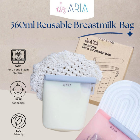360ml Baby Silicone Breastmilk Bag | Milk Storage Bag | Baby Container | Baby Feeding Food | BPA Free Container Storage