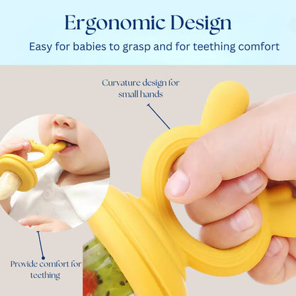 Baby Feeder | Food Tray with Lid | Baby Food Puree Icecubes | Silicon Storage Tray | BLW Weanfeed | Teether with Cover