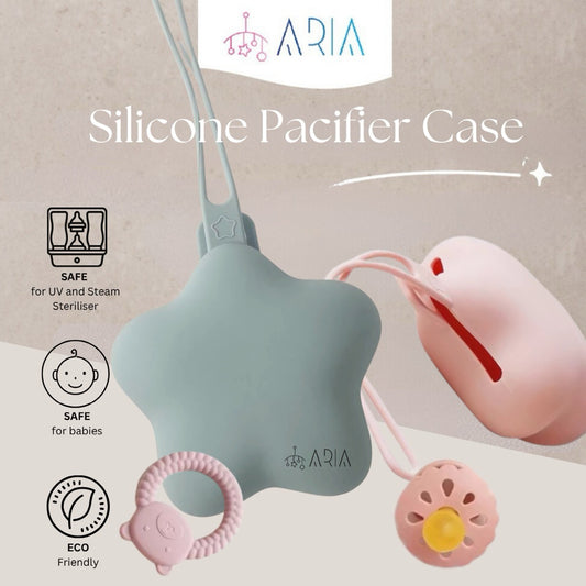 [ARIA] Pacifier Holder Case | Baby Pacifier Case | Pacifier Container for Travel | Straw Holder | Pacifier Clip