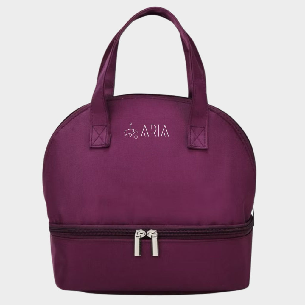 [ARIA] Insulated Bottle Cooler Bag for Breast Milk Pump Parts | Thermal Bag for Lunch Box Milk Storage Bag